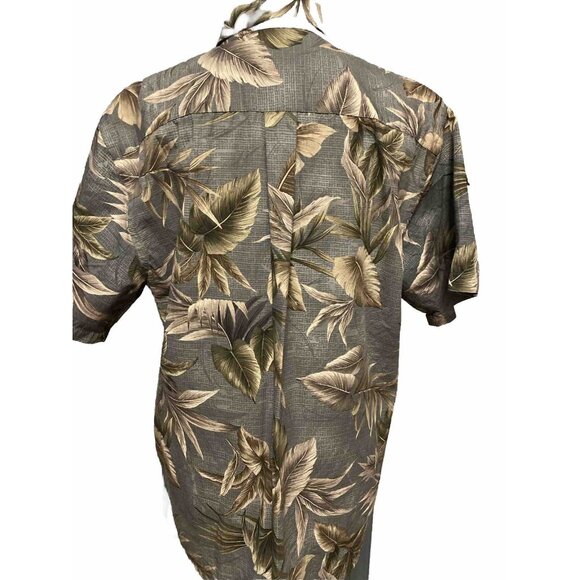David Taylor Hawaiian Shirt Mens Large Beach Tropical Short Sleeve Button Down - Picture 6 of 15
